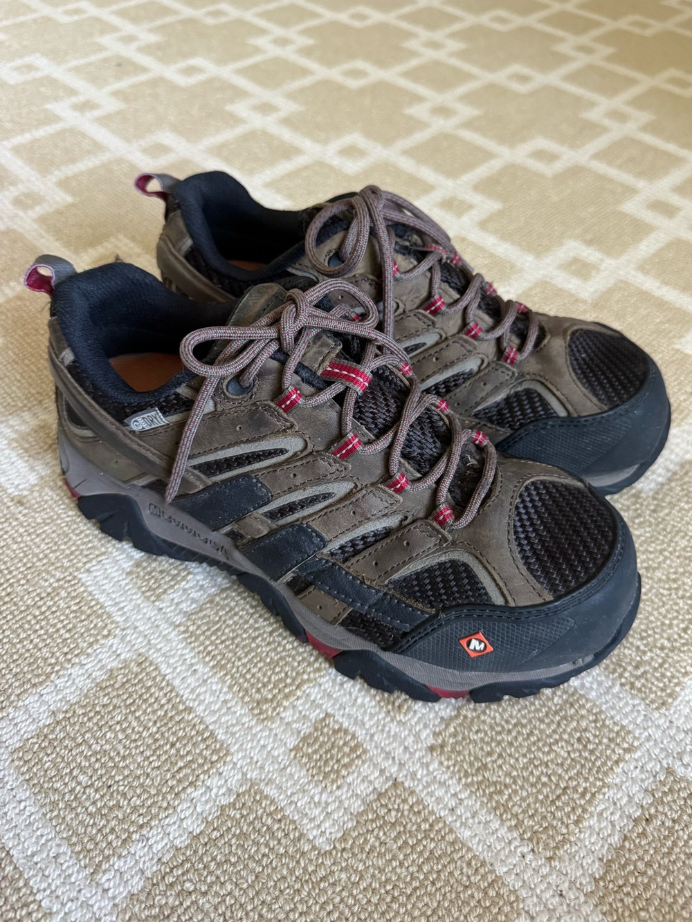 Merrell Moab 2 Vent Waterproof Composite Toe Work Shoes Brown Women’s 7.5 - Picture 13 of 13